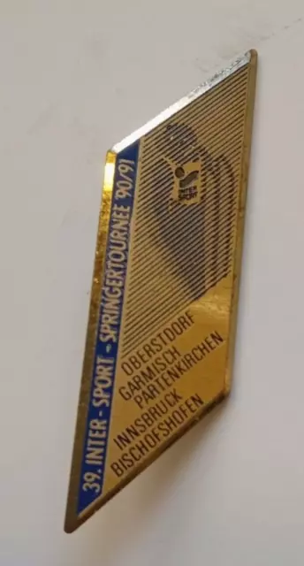 Orig. Pin  39. Skispringen Vierschanzentournee 1990/91 - Off.Logo  !!  RARITÄT