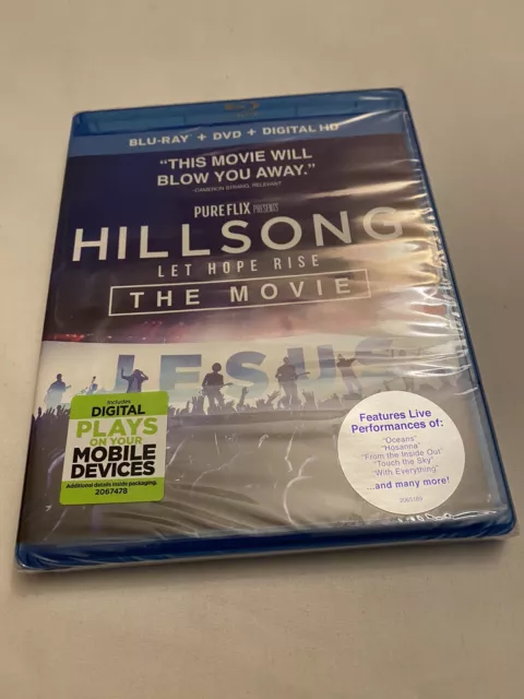 Hillsong: Let Hope Rise, The Movie (Blu-Ray/DVD/Digital, 2016) SEALED