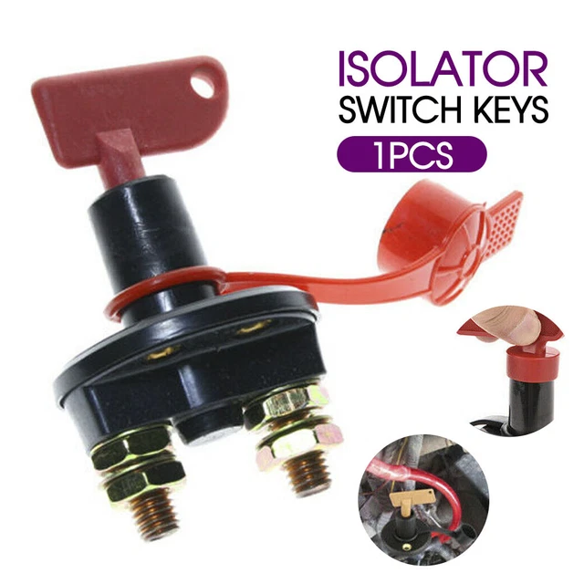 12V 24V DISCONNECT Battery Isolator Cut Off Kill Switch Key Car Marine ...