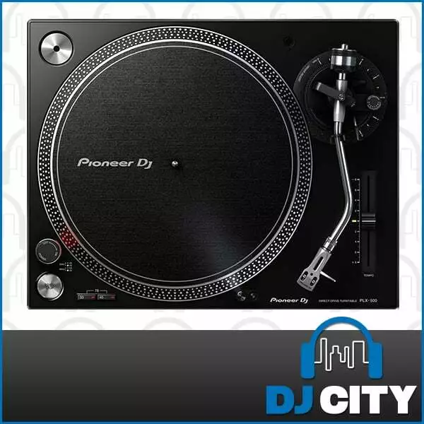 Pioneer PLX-500 Black Direct Drive Vinyl DJ Turntable - NEW Australian Warranty