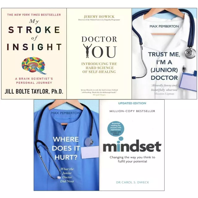 My Stroke of Insight, Doctor You, Trust Me, Where does it, Mindset 5 Books Set