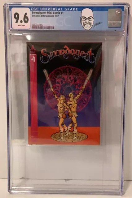 Swordquest Mini Comic #1 Dynamite 2017 CGC 9.6 NM+ Perez Label!