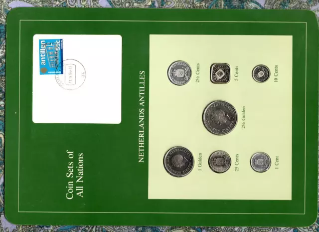 Coin Sets of All Nations Netherlands Antilles 1982-1984 UNC 2.5 Gulden 82