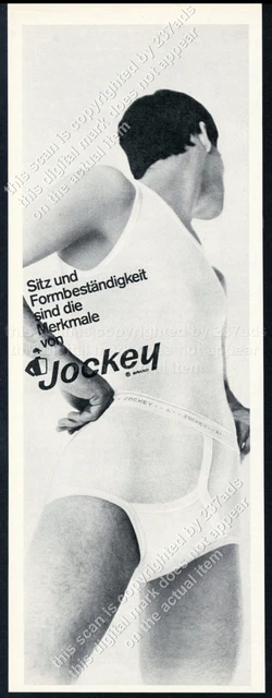 1966 Jockey men's underwear man photo German vintage print ad