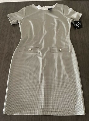 Kate & Lily Women's Checkered Dress Sz 6 Green RN # 74299 NWT