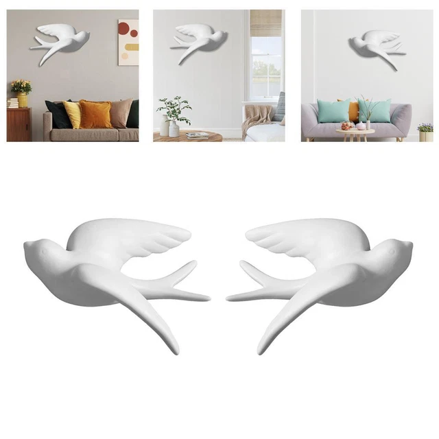 3D Vogel Wandbild Wandbehang Art Decor Home Ornaments Crafts S nach rechts links