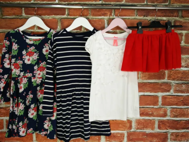 Girls Bundle Age 6-7 Years Next M&S Blue Zoo Dress Skirt Top T-Shirt Set 122Cm