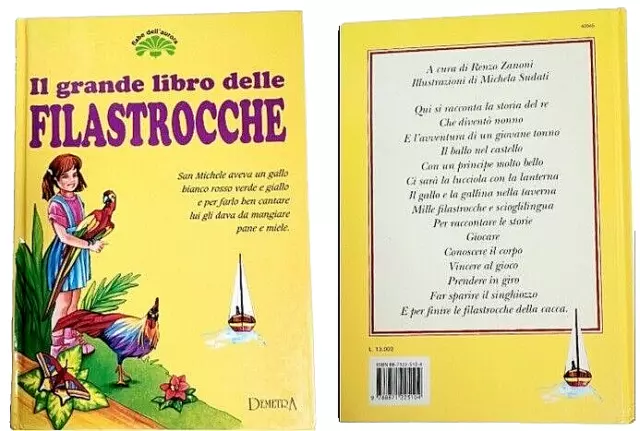 Il GRANDE LIBRO delle FILASTROCCHE FIABE DELL'AURORA Demetra 1 ed. 1994