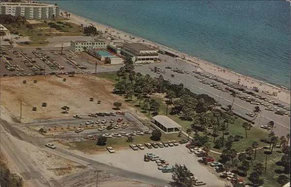 Lake Worth,FL Aerial View Palm Beach County Florida Chrome Postcard Vintage