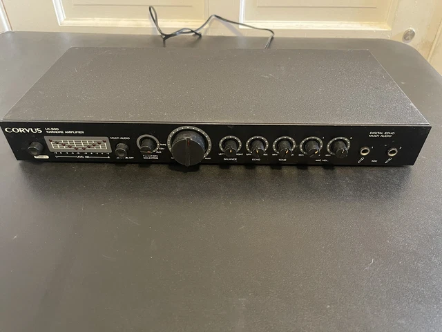 Corvus LK-600 Digital Echo Karaoke Amplifier System 2 Microphone Inputs Pre-Out