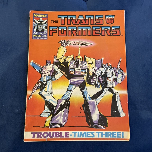 TRANSFORMERS G1 123 25Th July 1987 British Weekly Marvel Uk Comic* EUR