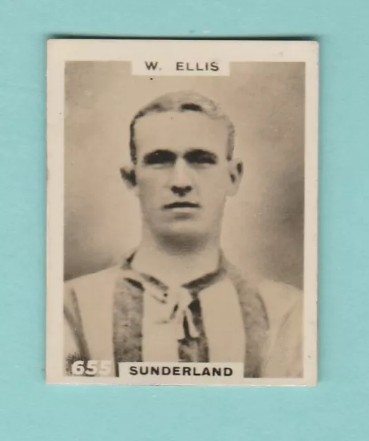 Football - Phillips Pinnace - Card No. 655  -  Ellis  Of  Sunderland  -  1922