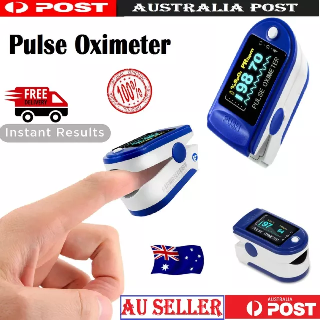 Professional Finger Pulse Oximeter Blood Oxygen Saturation Heart Rate Monitor