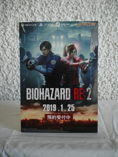 Resident Evil 2 Remake Devil May Cry 5 Promo Pappaufsteller Display Standee Rare