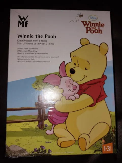 WMF Kinderbesteck-Set Winnie Puuh Mini 3-teilig, Besteckset, Edelstahl, OVP