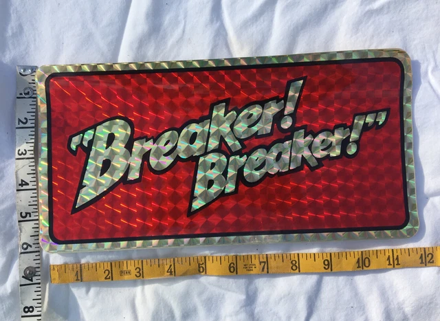 VINTAGE PRISMATIC DECAL BREAKER BREAKER 1980s License Plate Prism ...