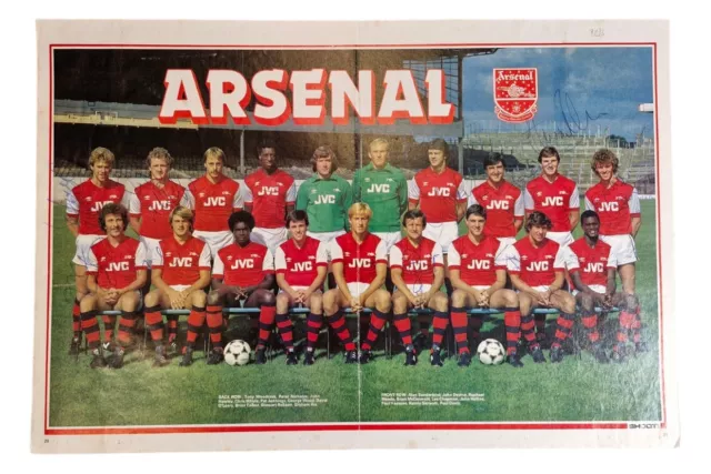 Signed Arsenal Shoot Magazine Season 1982/83 11 Autographs