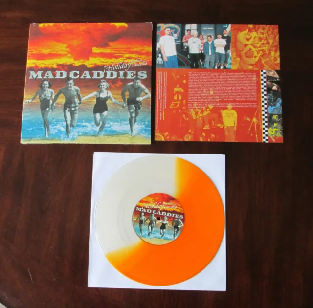 Mad Caddies The Holiday Has Been Cancelled 10" Orange Clear Vinyl NOFX Rancid