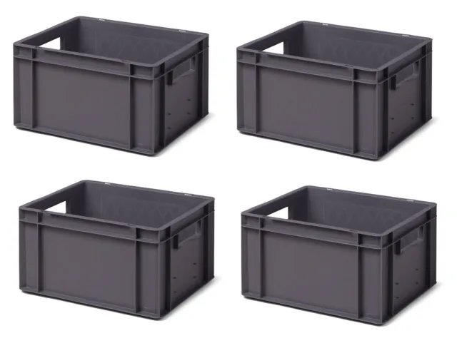 Sparset Lagerbox Eurobox in 5 Farben | Stapelbox Transportbox aus Deutschland