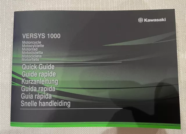 Kawasaki Versys 1000 Owners Manual Handbook