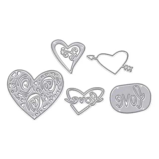 Love Heart Metal Cutting Dies Stencil Scrapbook Album Paper Card DIY Decor