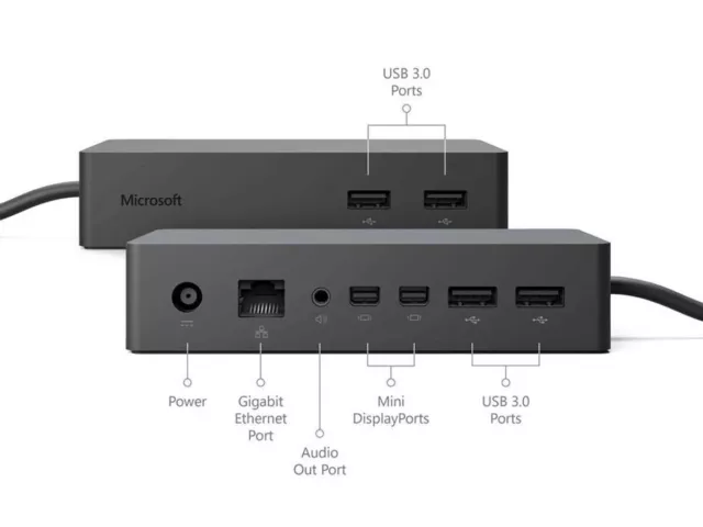 MICROSOFT SURFACE DOCK 2 Docking station Surface Connect 2 x 1GK-00002  $723.75 - PicClick AU