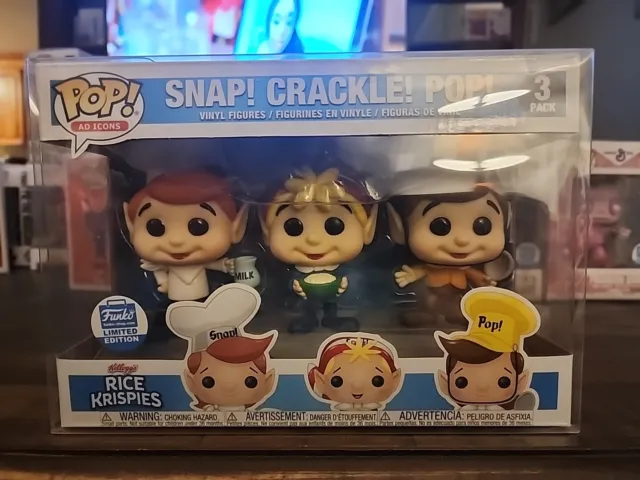 Funko POP! Ad Icons Rice Krispies Snap! Crackle! Pop! 3-Pack Shop Exclusive