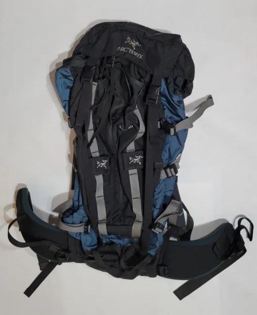 Arcteryx Backpack Bora 40  Size Large Hiking Frame Teal & Black