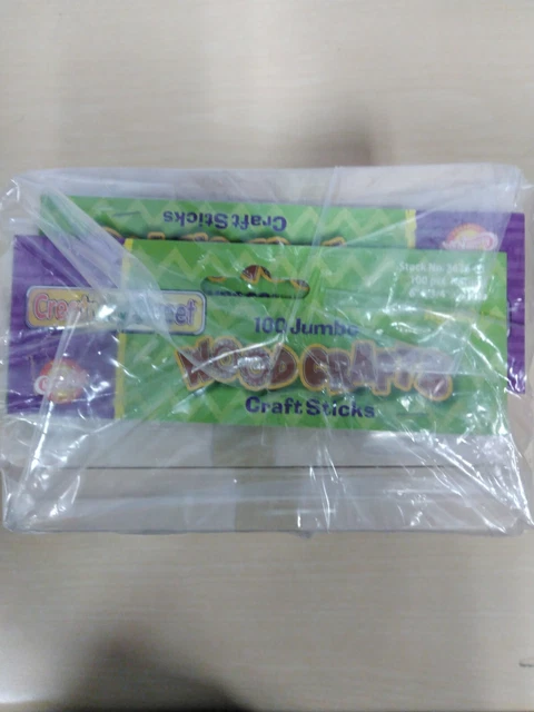Palos artesanales jumbo Creativity Street, naturales, 6"" x 0,75", 6 piezas x 100 piezas = 600