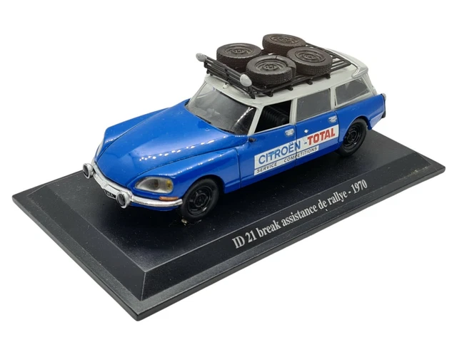 Citroen Id 21 Break - 1970 Assistance De Rallye -  Neuf Sur Socle Editions Atlas