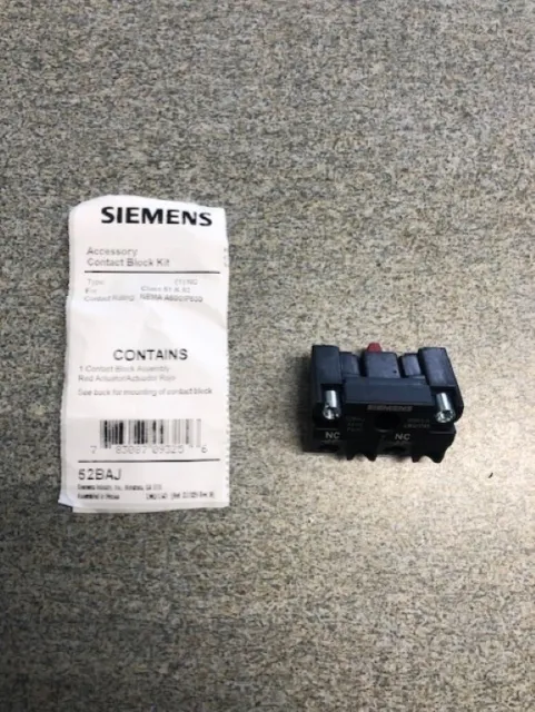 NEW OEM 52BAJ Siemens Contact Block Kit
