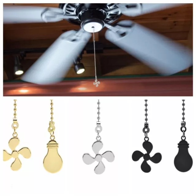 Metal Ceiling Fan Pull Chain Light Shape Chandelier Pull Chain  Decorative