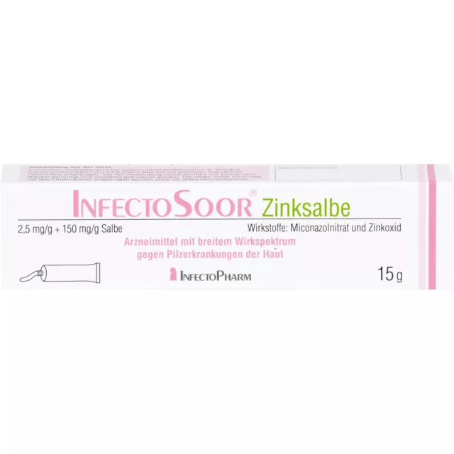 InfectoSoor Zinksalbe gegen Pilzerkrankungen der Haut, 15 g Salbe 8497856