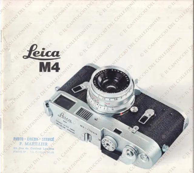 LEITZ Leica M4 Camera Lens Catalog Advertisement *Vintage Booklet