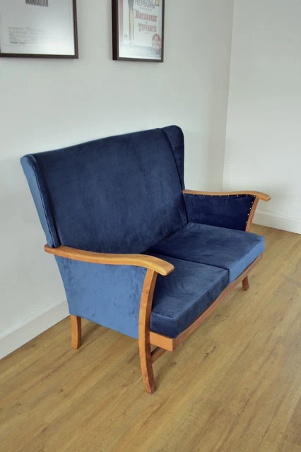Mid Century 1960s Two Seater Settee/armchair 2