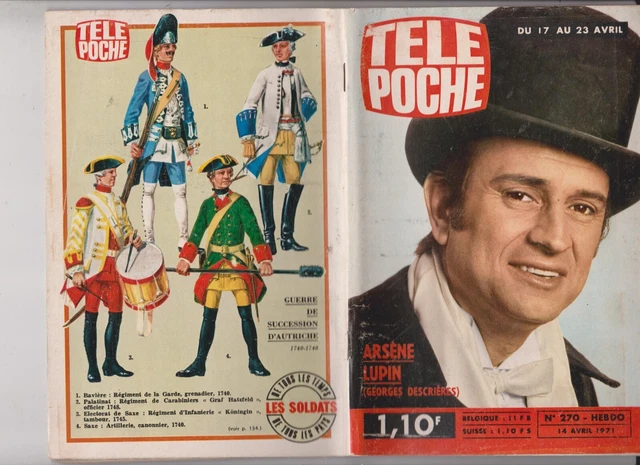 Tele Poche 1971 N°270 Complet - Arsene Lupin