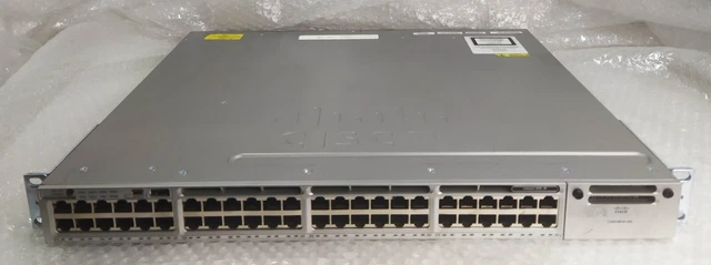 CISCO CATALYST WS-C3850-48T-S 48-Port IP Base Ethernet Switch 2x 350W ...