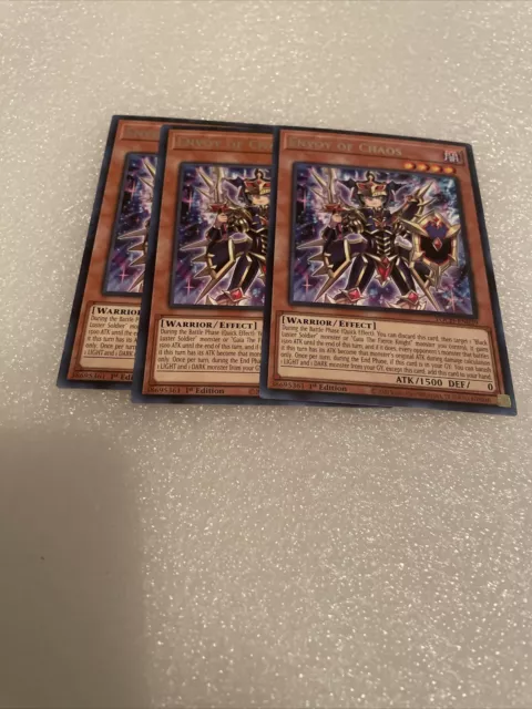 Envoy of Chaos x3 YuGiOh! TOCH-EN039 Rare 1st Edition NM/Mint