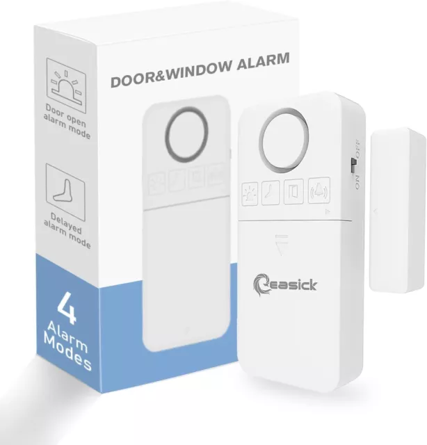 Easick Fensteralarm Türalarm mit Funktionsanzeige 130dB Tür/Fenstersensor...