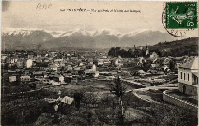 CPA CHAMBÉRY - Vue générale et Massif des Bauges (653549)