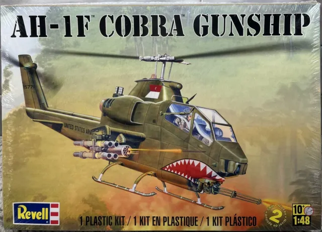 Revell 1:48 Scale AH-1F Cobra Gunship Model Kit 85-5321 Bell Helicopter Sealed
