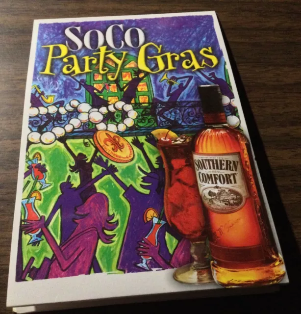 Southern Comfort SoCo Party Gras Cardboard Table Sign