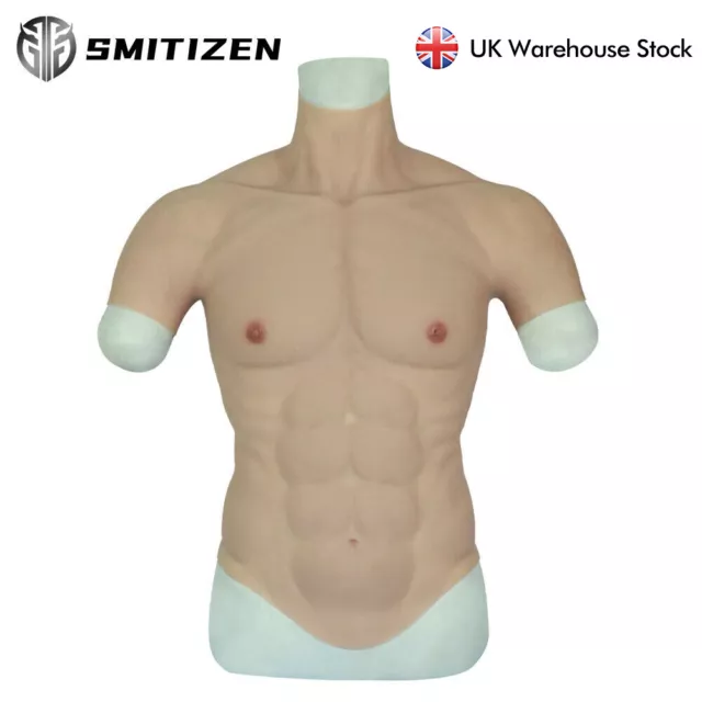 Roanyer Realistic Silicone Breast Forms with Muscle Suit Cosplay  Crossdresser