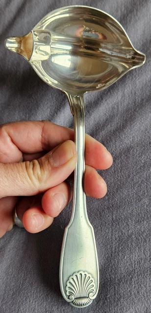 CHRISTOFLE VENDOME COQUILLE CUILLERE GRAS ET MAIGRE METAL ARGENTE | eBay