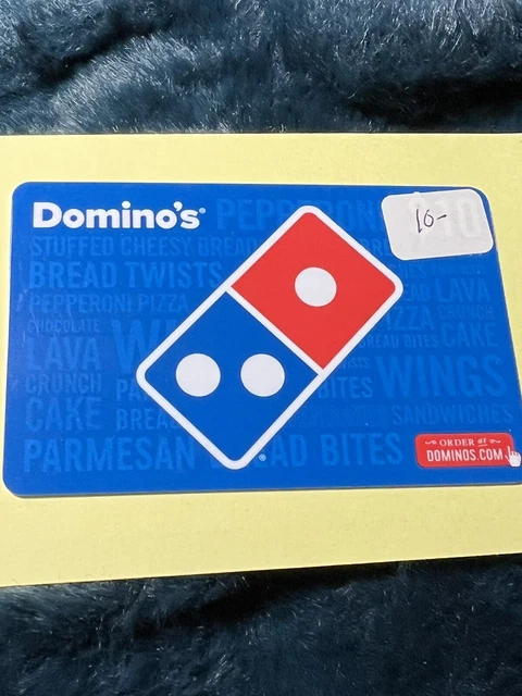 #303…DOMINO'S Pizza $10.00 Gift Card NEW!! ..yum…shipping $1.25