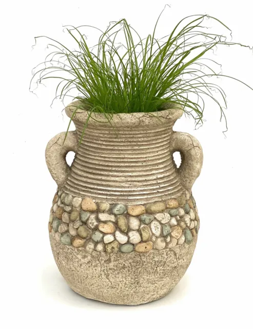 Pot de Fleur Vase En Magnésie 38 CM Résistant aux Intempéries 706683 Antique