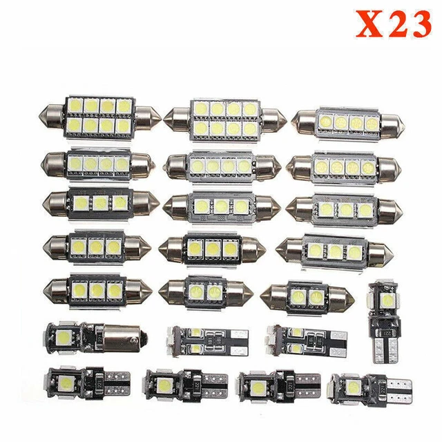 23pcs LED Car Interior Light Dome Trunk Map License Plate Lamp Bulb NN8