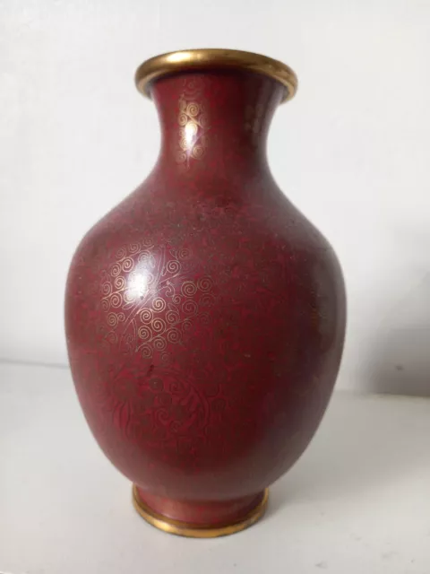 Vintage chinese cloisonne vase oriental vintage cloisonne vase