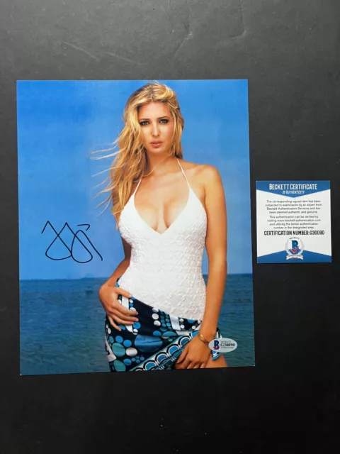 Ivanka Trump Rare! autographed signed sexy Donald 8x10 photo Beckett BAS coa