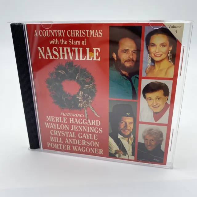 A COUNTRY CHRISTMAS Stars of Nashville CD Merle Haggard Waylon Jennings ...
